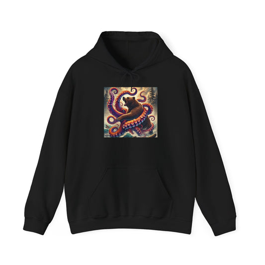 Octopus Art Hoodie — Vintage Nautical Tentacle Graphic Sweatshirt