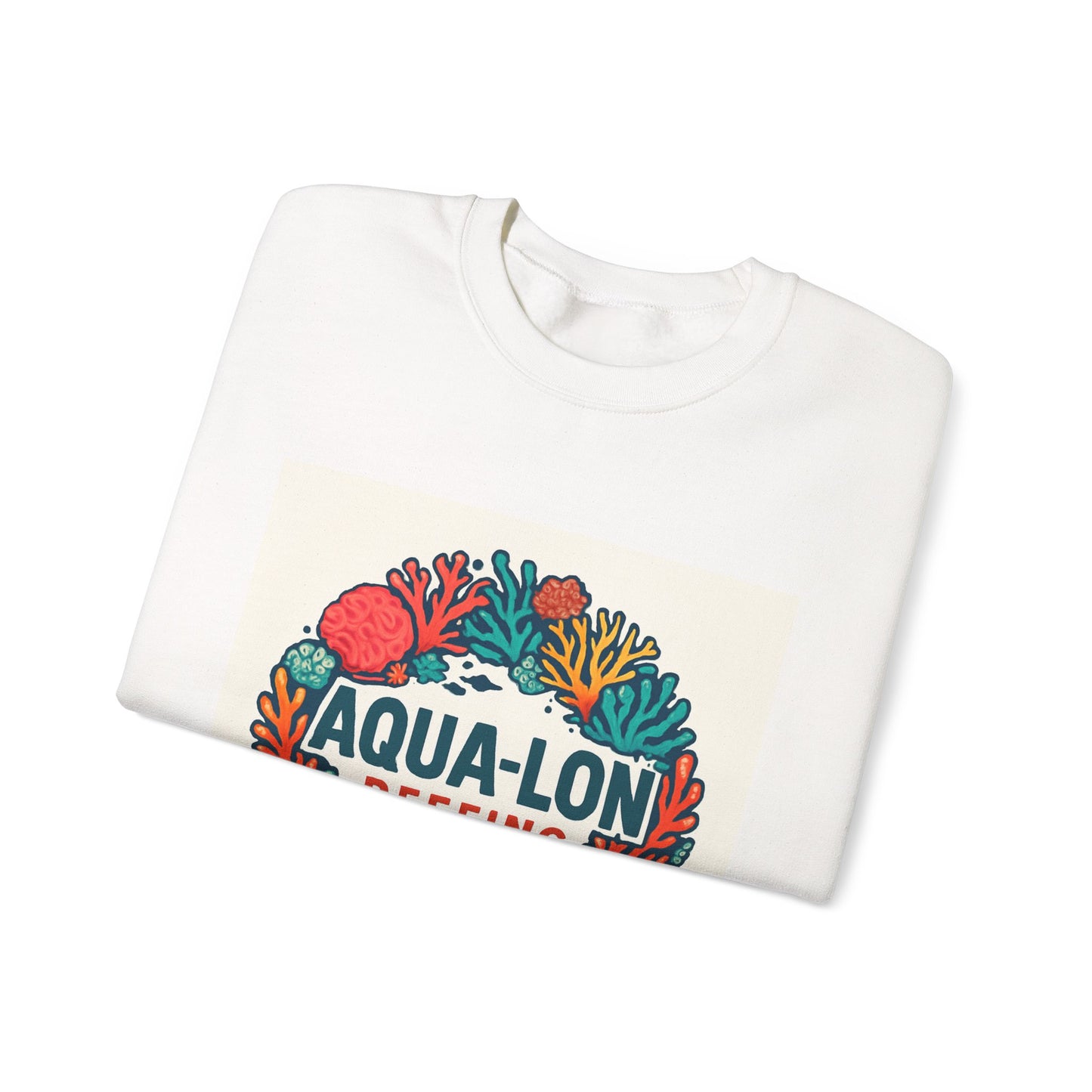 Crewneck Sweatshirt — Aqua-Lon Reefing Coral Wreath Graphic