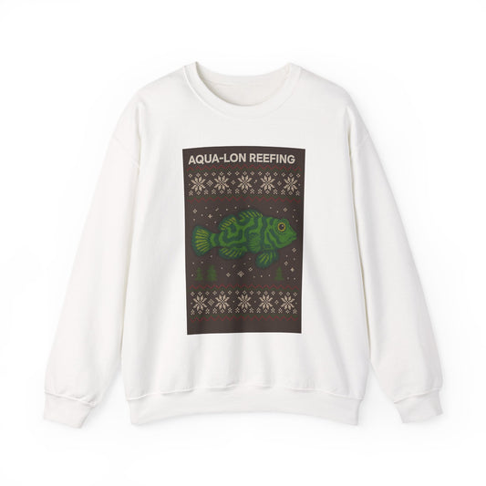 Aqua-Lon Reefing Crewneck Sweatshirt – Vintage Green Mandarin Holiday Pullover